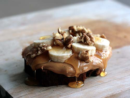 Peanut Butter, Banana, and Honey Toast [image source: thedeliciouslife], crowdink, crowd ink, crowdink.com, crowdink.com.au