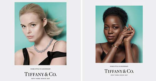 Elle Fanning and Lupita Nyong'o [image source: tiffany and co website], crowd ink, crowdink, crowdink.com, crowdink.com.au