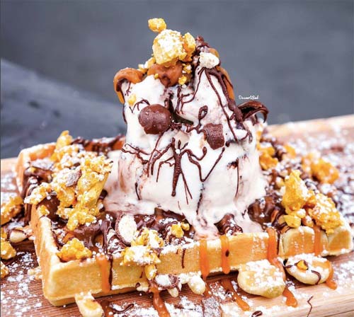 Dessertified Waffle by My Sweet Boutique [image source: Instagram @dessertified], crowd ink, crowdink, crowdink.com, crowdink.com.au