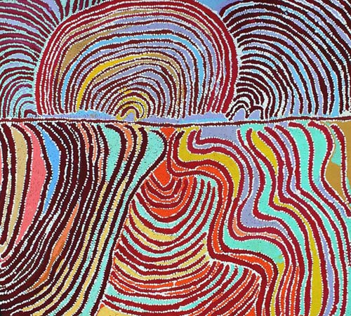 crowdink.com, crowdink.com.au, crowd ink, crowdink,, Liddy Napanangka Walker Wakirlpirri Jukurrpa (Dogwood Tree Dreaming)