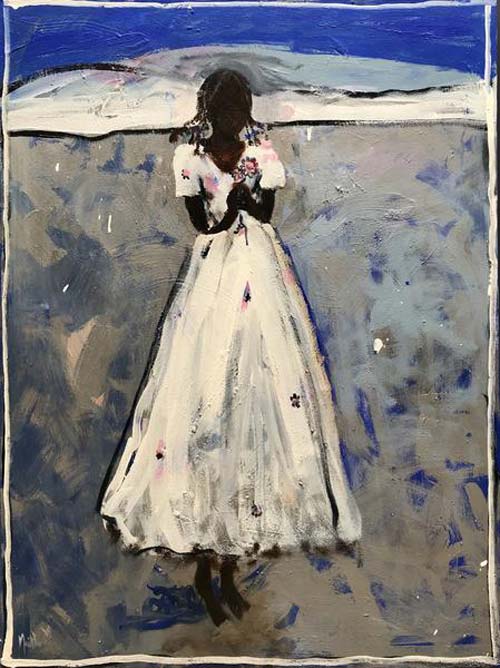 GIRL IN A WHITE DRESS by John Maitland