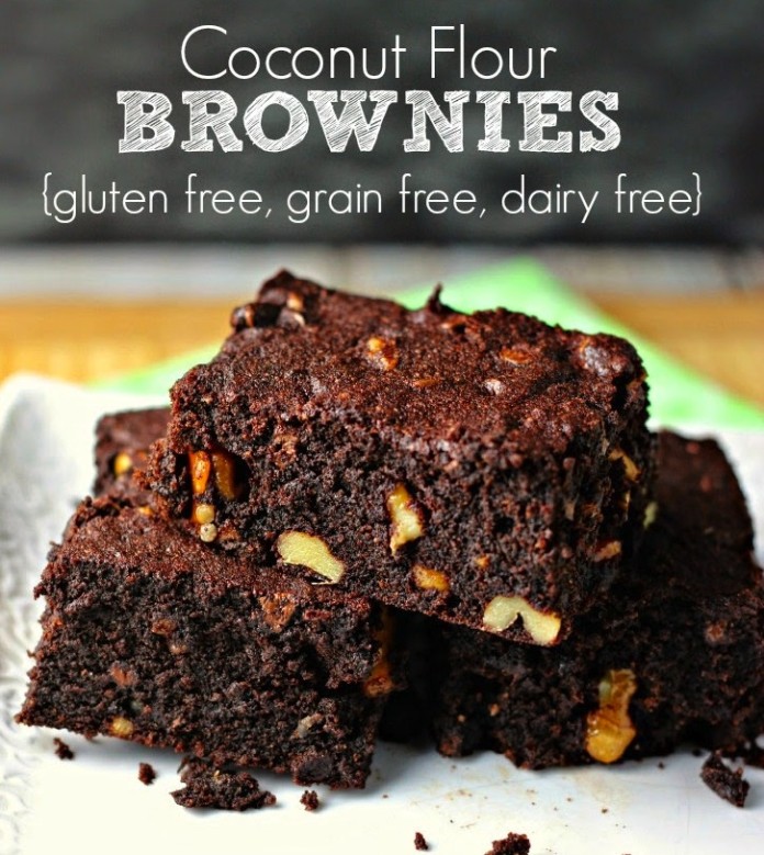 Coconut Flour Brownies: Gluten Free, Grain Free, Dairy Free (Image Source: Renees Kitchen Adventures), www.crowdink.com