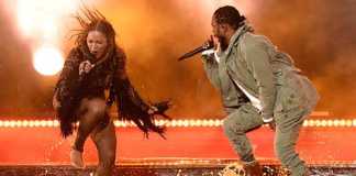 Beyonce Knowles and Kendrick Lamar Team Up for Freedom Performance [image source: jezebel.com], crowd ink, crowdink, crowdink.com, crowdink.com.au