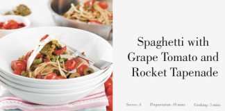 Spaghetti with Grape Tomato and Rocket Tapenade (Image Source: Sirromet), crowdink.com, crowdink.com.au, crowd ink, crowdink, wine, food, drinks,