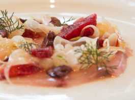 Blood Orange Kingfish Carpaccio, crowd ink, crowdink, crowdink.com, crowdink.com.au