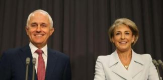 Malcolm Turnbull and Minister for Employment Sen. Michaella Cash (Image Source: herladsun)