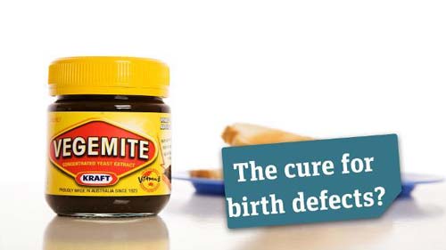 Eat Vegemite For A Healthy Baby (Image Source: Daily Telegraph), crowdink.com, crowdink.com.au, crowd ink, crowdink