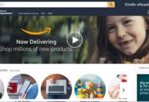 Amazon landing page