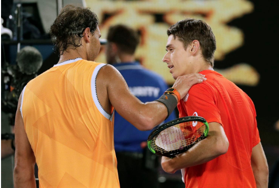 Rafael Nadal and local star Alex de Minaur. (Image Source: WP)