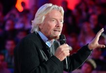 Richard Branson with microphone (Photo Supplied)