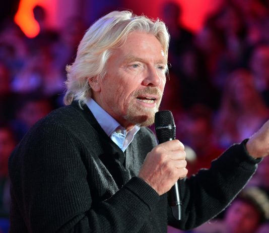 Richard Branson with microphone (Photo Supplied)